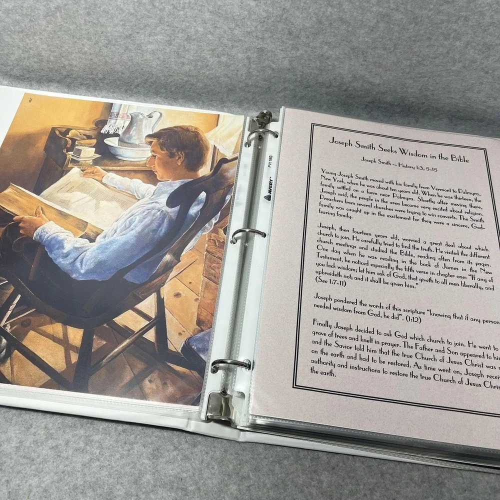 LDS Church History D&C Gospel Art Book Binder Mormon‎ Joseph Smith Teaching Kit